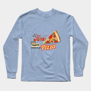 Te amo casi tanto como a la pizza Long Sleeve T-Shirt